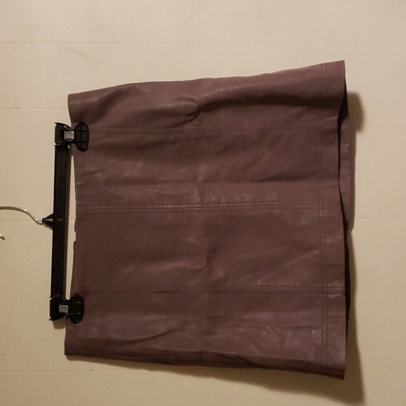 Free People Faux Leather Mini Skirt - Picture 2 of 7